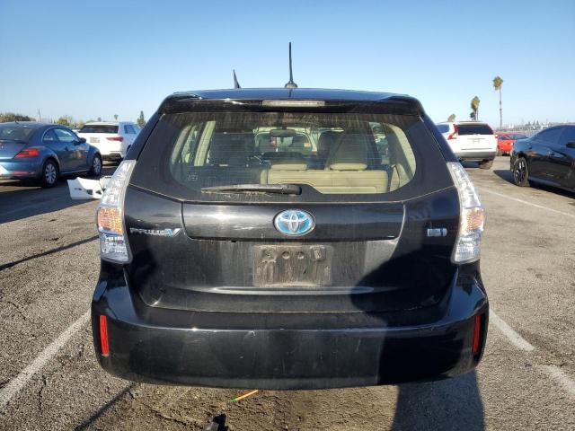 JTDZN3EU1EJ002539 - 2014 TOYOTA PRIUS V BLACK photo 6