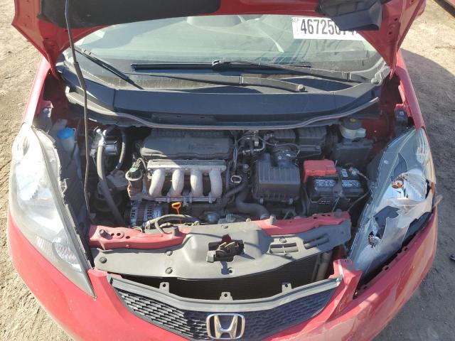 JHMGE8H37DC073527 - 2013 HONDA FIT RED photo 11