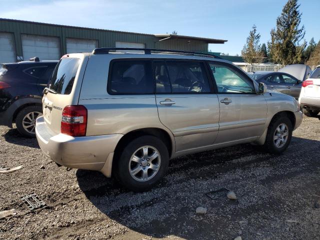 JTEGP21A840015280 - 2004 TOYOTA HIGHLANDER BASE GOLD photo 3