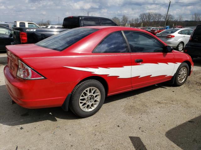 1HGEM22551L041403 - 2001 HONDA CIVIC LX RED photo 3