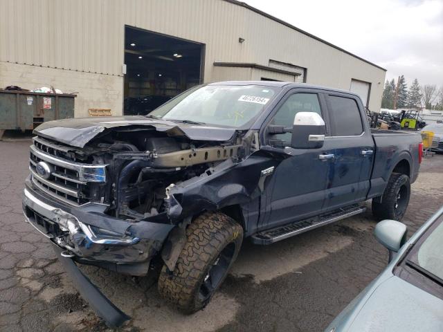 1FTFW1E84MFA33793 - 2021 FORD F150 SUPERCREW BLUE photo 1