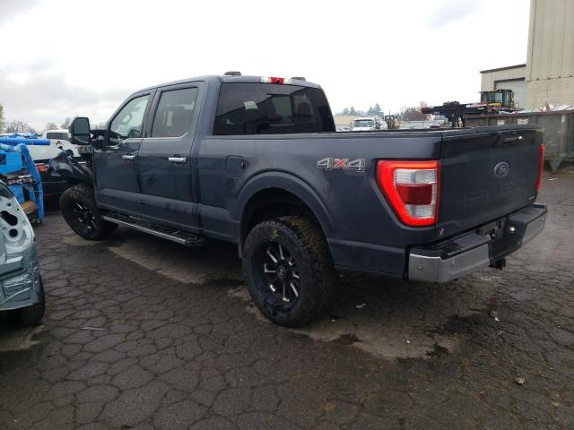 1FTFW1E84MFA33793 - 2021 FORD F150 SUPERCREW BLUE photo 2