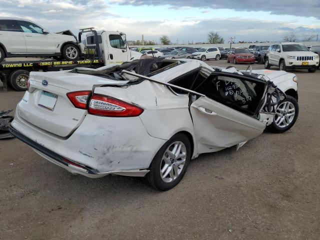 1FA6P0H73G5105965 - 2016 FORD FUSION SE WHITE photo 3