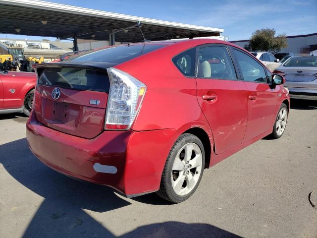 JTDKN3DU7B0261122 - 2011 TOYOTA PRIUS RED photo 3