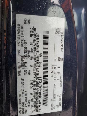 5LMTJ3DH8HUL45284 - 2017 LINCOLN MKC RESERVE ლურჯი ფოტო 14