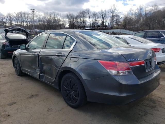 1HGCP2F38BA054814 - 2011 HONDA ACCORD LX GRAY photo 2