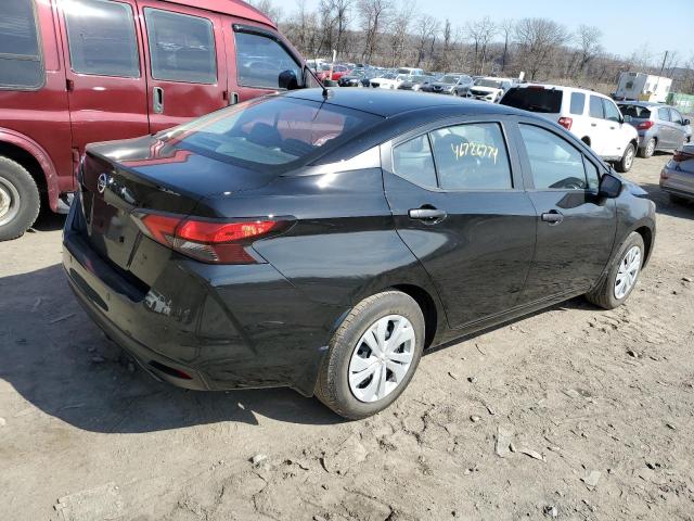 3N1CN8DV4NL866963 - 2022 NISSAN VERSA S BLACK photo 3