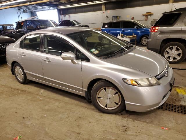 JHMFA36278S030581 - 2008 HONDA CIVIC HYBRID SILVER photo 4