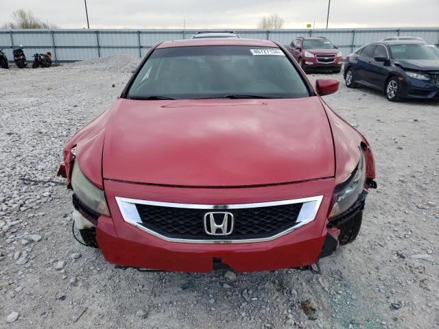 1HGCS12898A008752 - 2008 HONDA ACCORD EXL RED photo 5