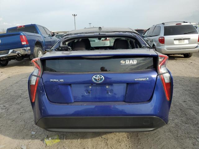 JTDKBRFU2G3522770 - 2016 TOYOTA PRIUS BLUE photo 6