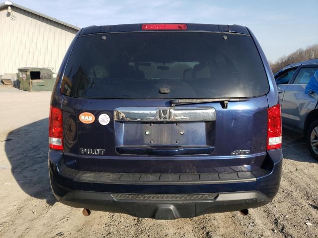 5FNYF4H21DB008775 - 2013 HONDA PILOT LX BLUE photo 6