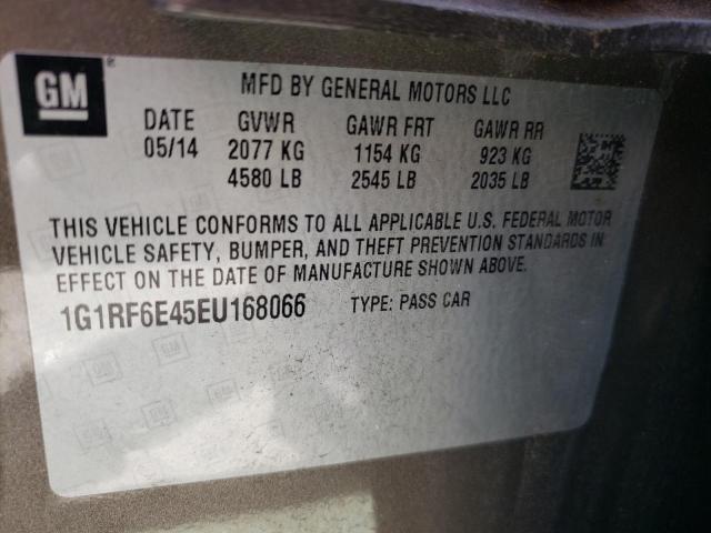 1G1RF6E45EU168066 - 2014 CHEVROLET VOLT BROWN photo 12