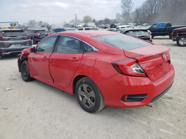 2HGFC2F54HH507976 - 2017 HONDA CIVIC LX RED photo 2