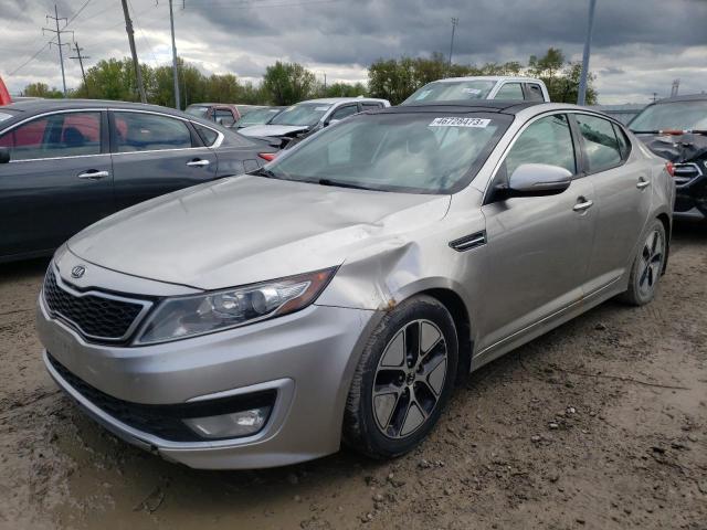 KNAGM4AD0C5015288 - 2012 KIA OPTIMA HYBRID SILVER photo 1