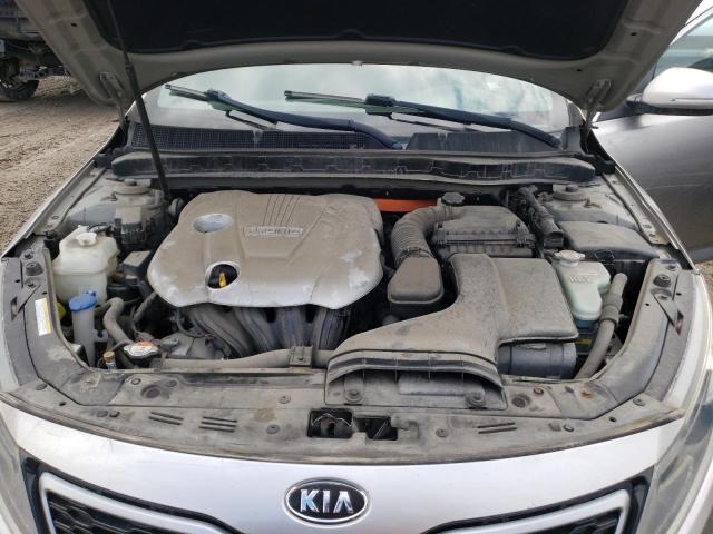 KNAGM4AD0C5015288 - 2012 KIA OPTIMA HYBRID SILVER photo 11