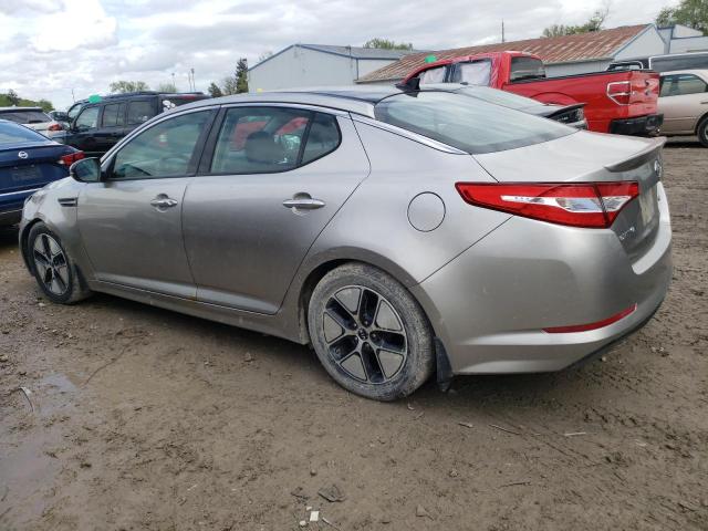 KNAGM4AD0C5015288 - 2012 KIA OPTIMA HYBRID SILVER photo 2