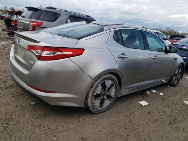 KNAGM4AD0C5015288 - 2012 KIA OPTIMA HYBRID SILVER photo 3