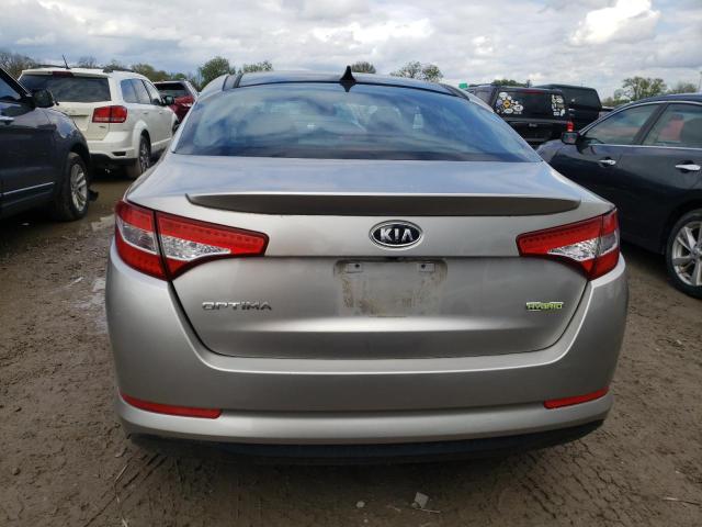 KNAGM4AD0C5015288 - 2012 KIA OPTIMA HYBRID SILVER photo 6