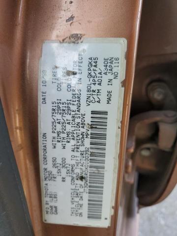 JT3GN86R0X0100392 - 1999 TOYOTA 4RUNNER SR5 BROWN photo 12