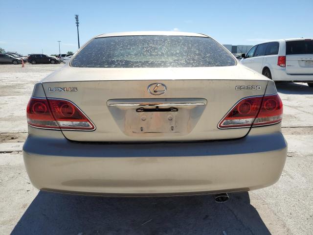 JTHBA30G855080774 - 2005 LEXUS ES 330 GOLD photo 6