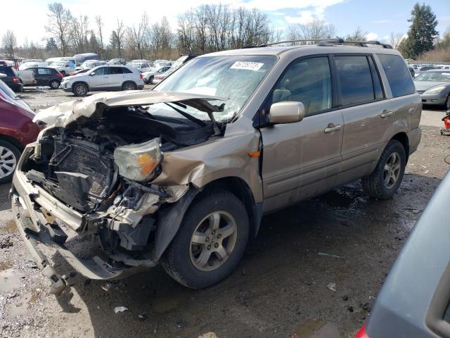 2HKYF18726H545220 - 2006 HONDA PILOT EX GOLD photo 1