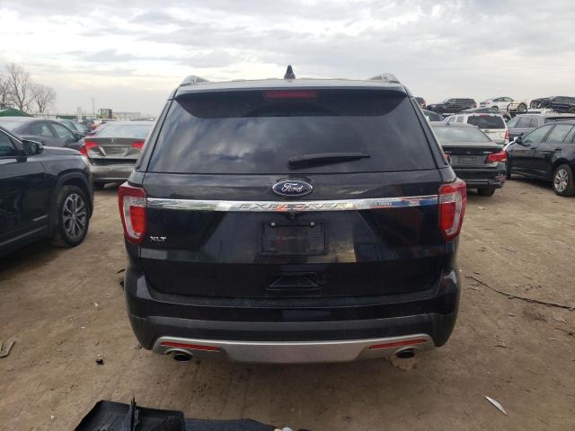 1FM5K8D80GGB85405 - 2016 FORD EXPLORER XLT BLACK photo 6