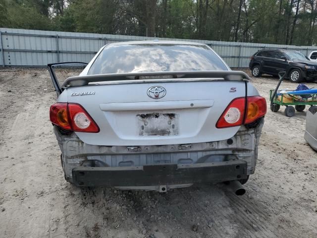 1NXBU4EEXAZ179405 - 2010 TOYOTA COROLLA BASE SILVER photo 6