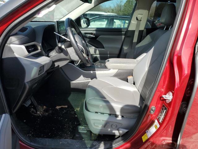 5TDGZRAH7MS040799 - 2021 TOYOTA HIGHLANDER XLE Qırmızı foto 7