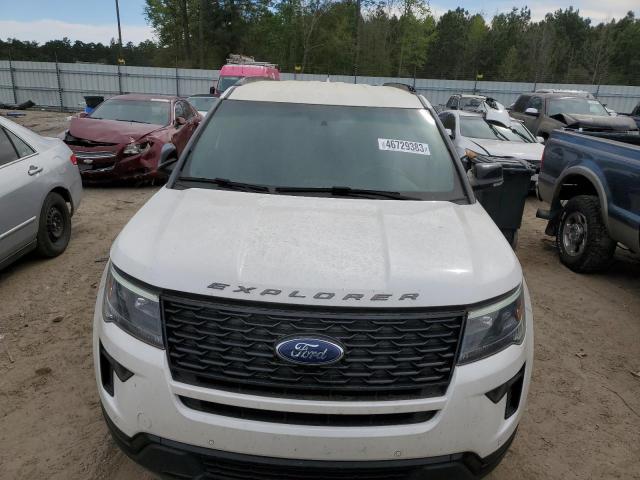 1FM5K8GT9JGB13514 - 2018 FORD EXPLORER SPORT WHITE photo 5