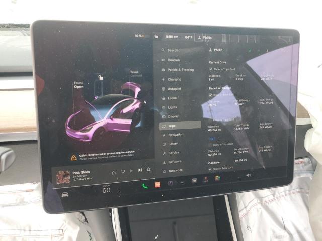 5YJ3E1EA6LF796913 - 2020 TESLA MODEL 3 BLUE photo 9