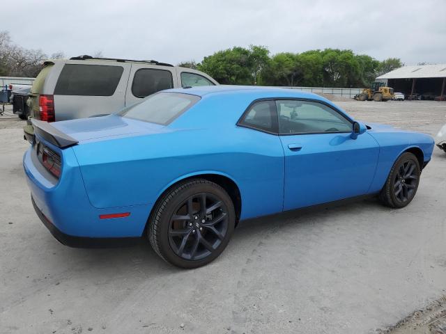 2C3CDZAG3PH581859 - 2023 DODGE CHALLENGER SXT BLUE photo 3