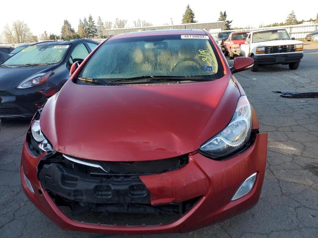 KMHDH4AE1DU737701 - 2013 HYUNDAI ELANTRA GLS RED photo 5