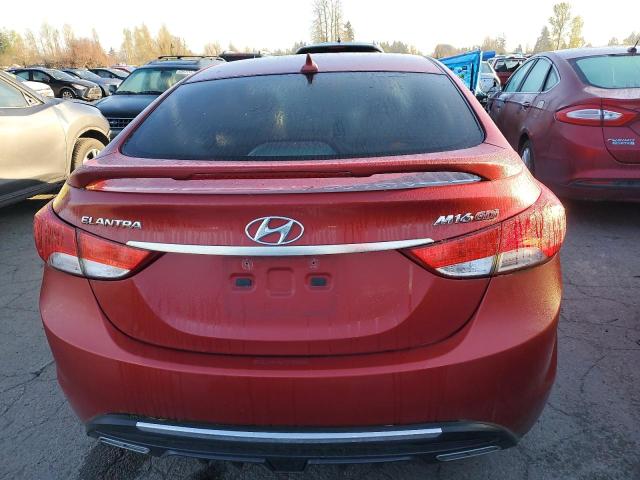 KMHDH4AE1DU737701 - 2013 HYUNDAI ELANTRA GLS RED photo 6