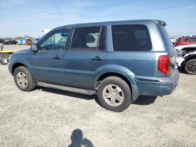 2HKYF18555H521815 - 2005 HONDA PILOT EXL BLUE photo 2