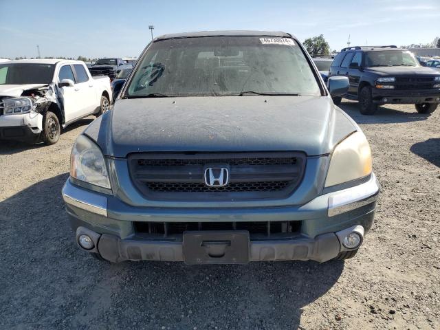 2HKYF18555H521815 - 2005 HONDA PILOT EXL BLUE photo 5