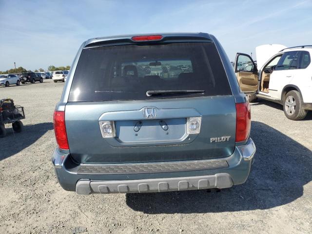 2HKYF18555H521815 - 2005 HONDA PILOT EXL BLUE photo 6