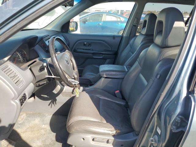 2HKYF18555H521815 - 2005 HONDA PILOT EXL BLUE photo 7