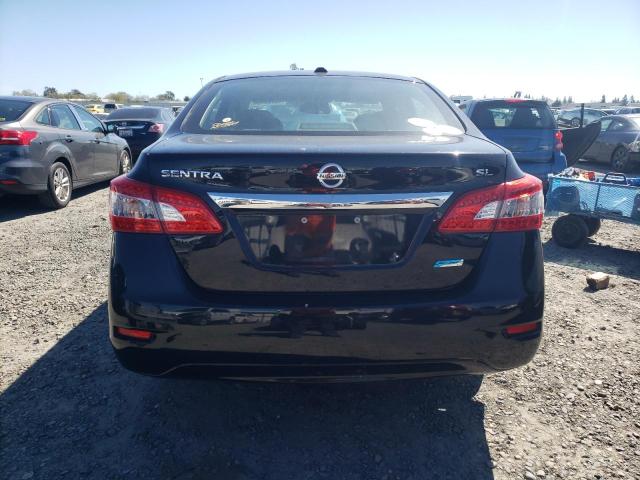 3N1AB7AP0DL671764 - 2013 NISSAN SENTRA S BLACK photo 6