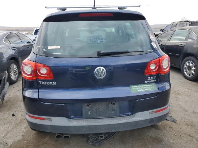 WVGBV7AX6BW511206 - 2011 VOLKSWAGEN TIGUAN S BLUE photo 6