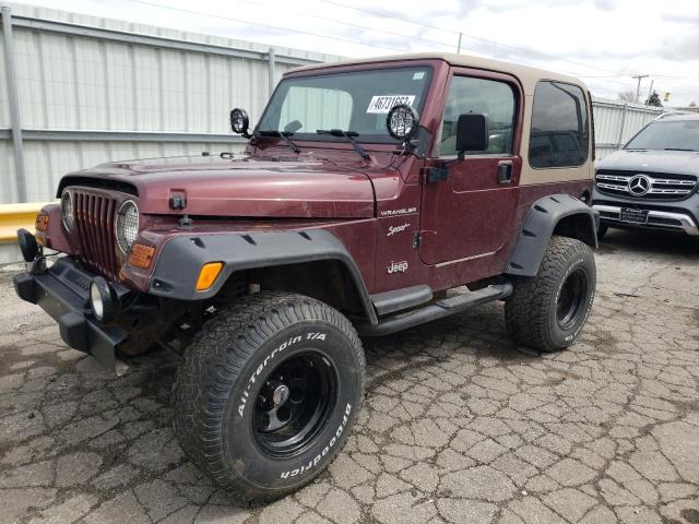 1J4FA49S82P765075 - 2002 JEEP WRANGLER / SPORT BURGUNDY photo 1