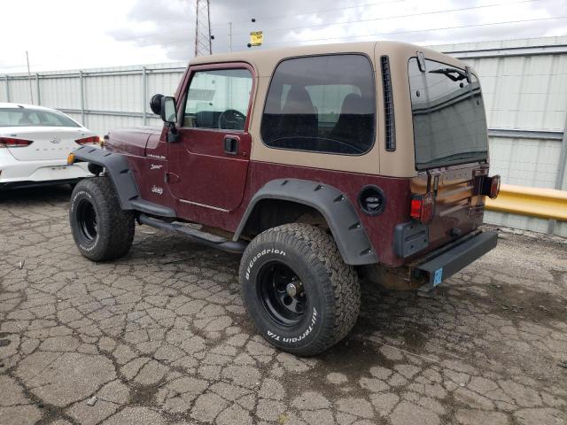 1J4FA49S82P765075 - 2002 JEEP WRANGLER / SPORT BURGUNDY photo 2