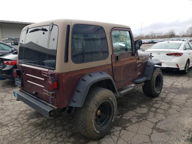 1J4FA49S82P765075 - 2002 JEEP WRANGLER / SPORT BURGUNDY photo 3