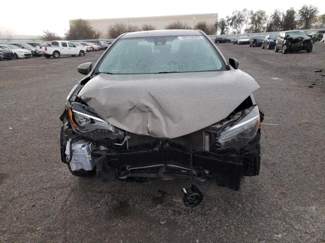 2T1BURHE6KC231141 - 2019 TOYOTA COROLLA L GRAY photo 5