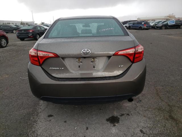 2T1BURHE6KC231141 - 2019 TOYOTA COROLLA L GRAY photo 6