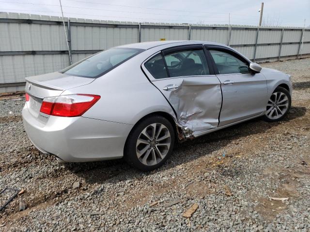 1HGCR2F51DA059996 - 2013 HONDA ACCORD SPORT SILVER photo 3