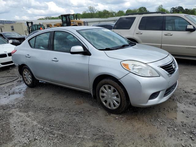 3N1CN7AP7CL854822 - 2012 NISSAN VERSA S SILVER photo 4