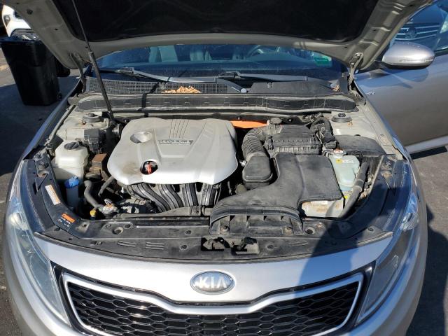 KNAGM4ADXD5040622 - 2013 KIA OPTIMA HYBRID SILVER photo 11