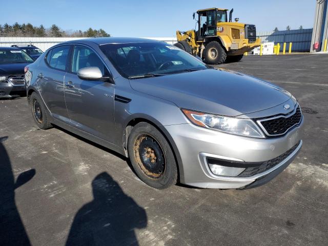 KNAGM4ADXD5040622 - 2013 KIA OPTIMA HYBRID SILVER photo 4