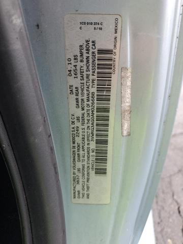 3VWRG3AG0AM026688 - 2010 VOLKSWAGEN NEW BEETLE BLUE photo 12