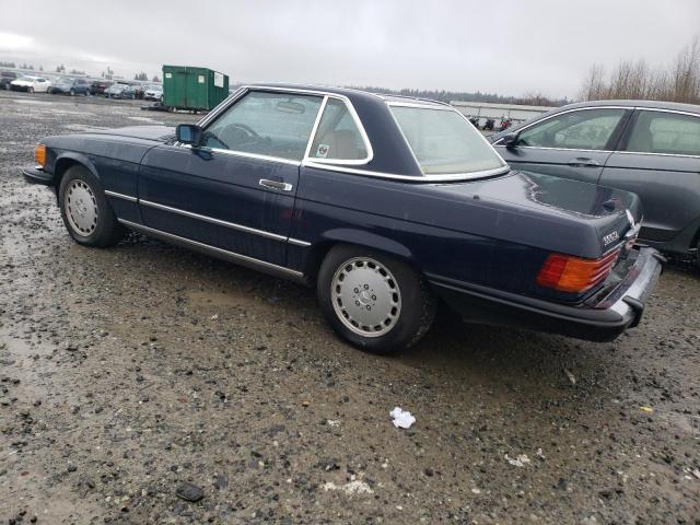 WDBBA48D3JA078934 - 1988 MERCEDES-BENZ 560 SL BLUE photo 2